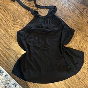 Black Blouse with Tie
